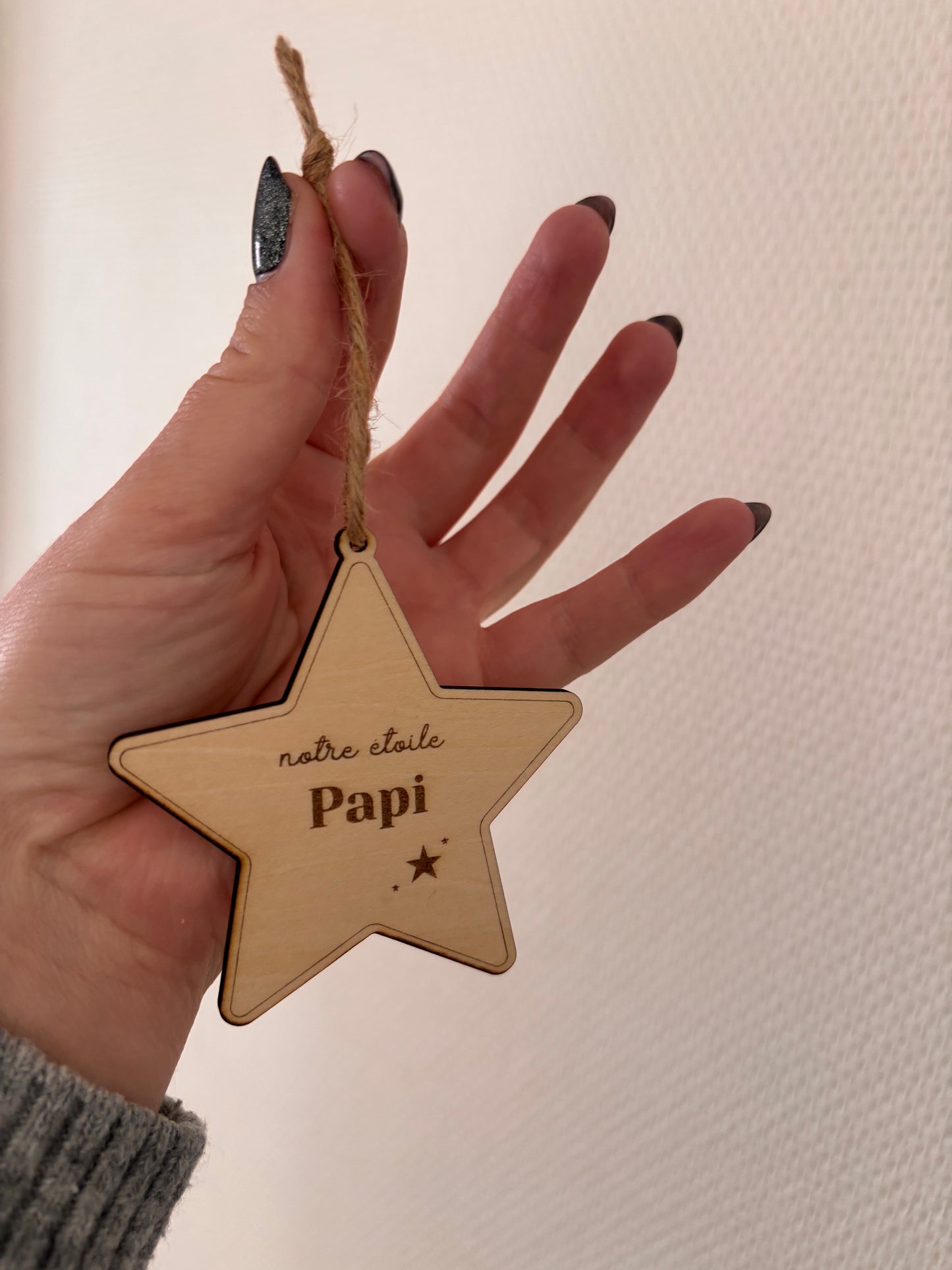 Suspension Notre étoile personnalisée