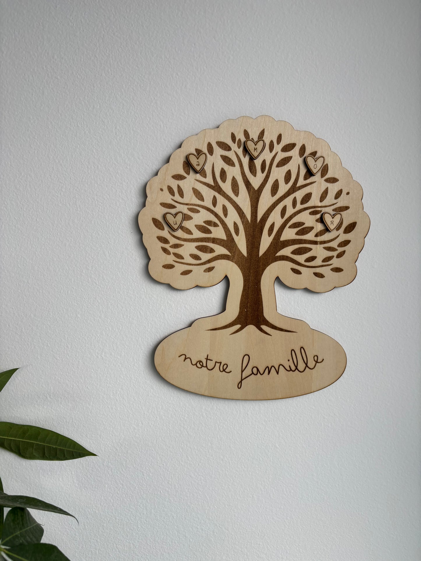 Arbre de vie « Notre Famille » Lettres AMOUR