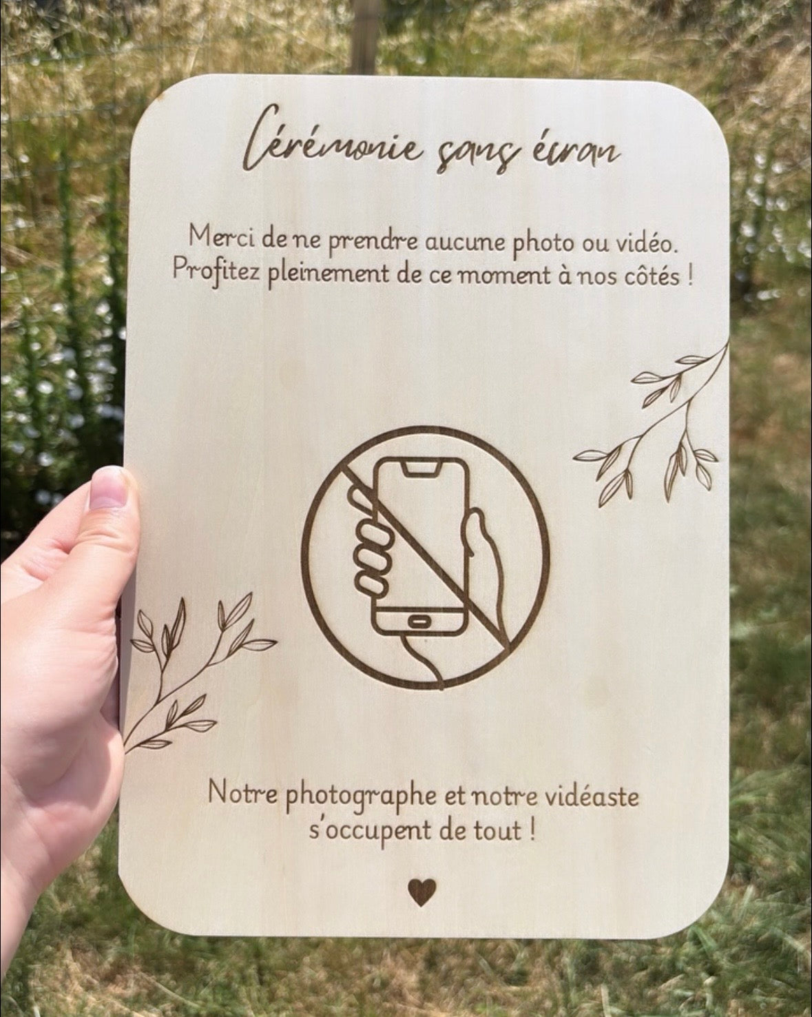Petit panneau Cérémonie sans écran