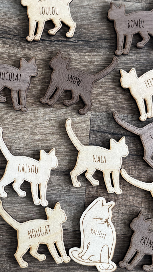 Magnet personnalisé chat