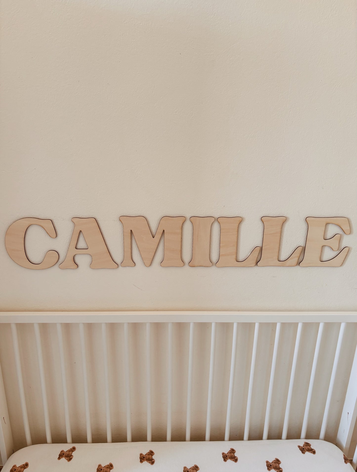 Prénom en bois lettres personnalisé