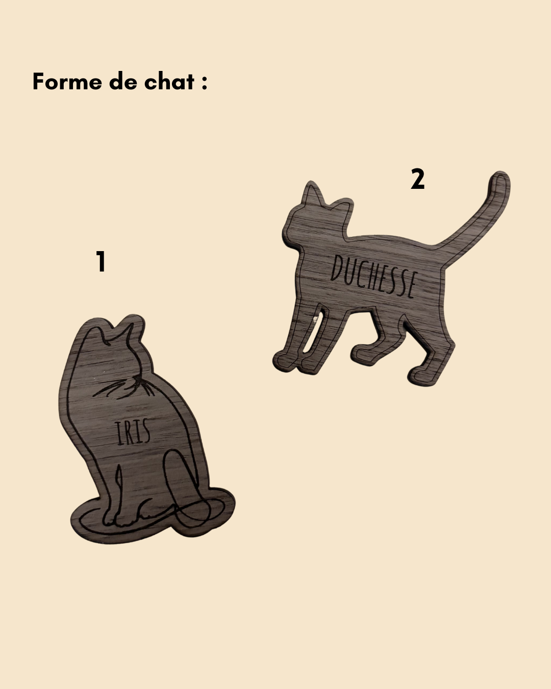 Magnet personnalisé chat