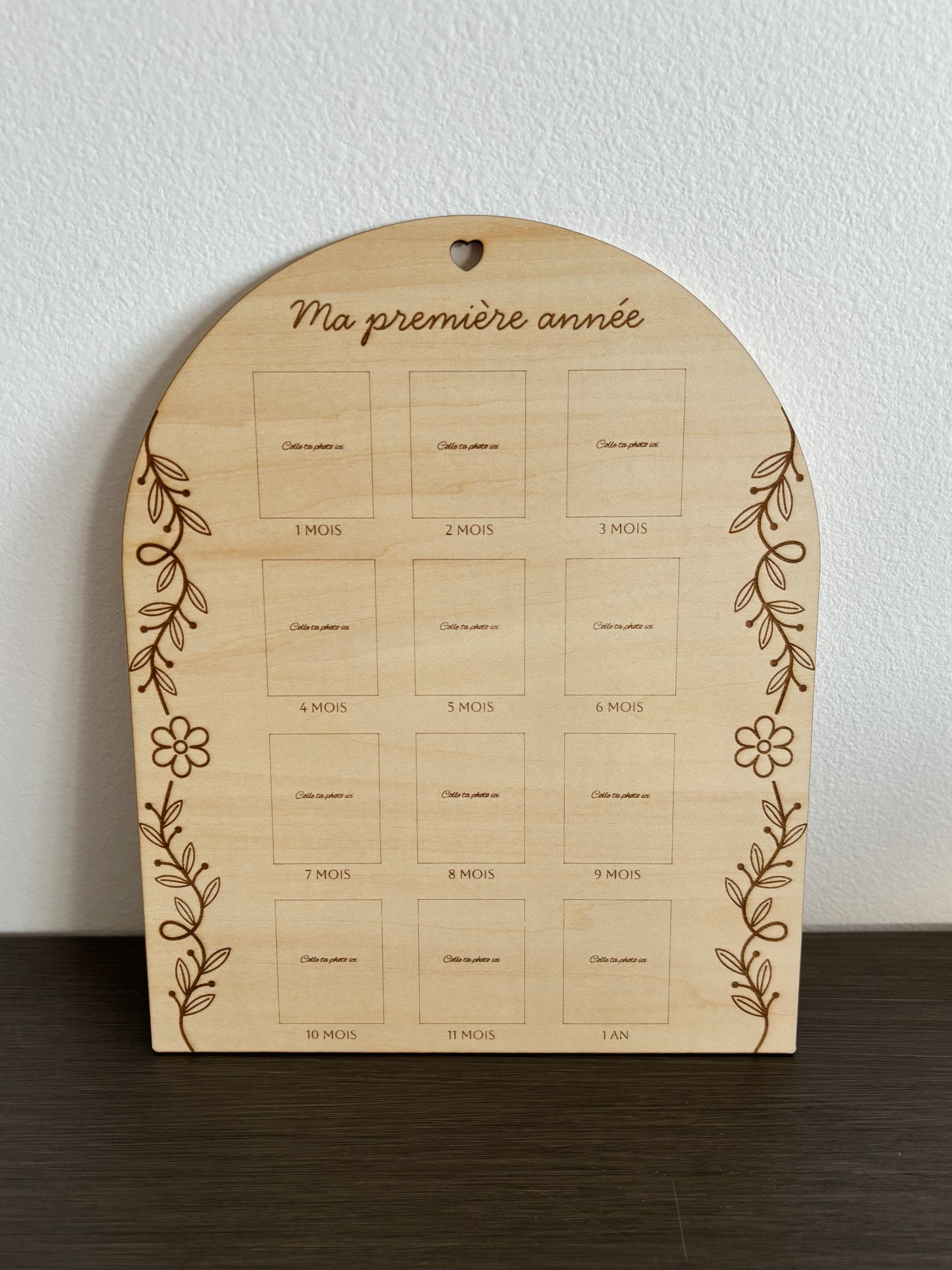 Panneau « Ma première année » photos bébé