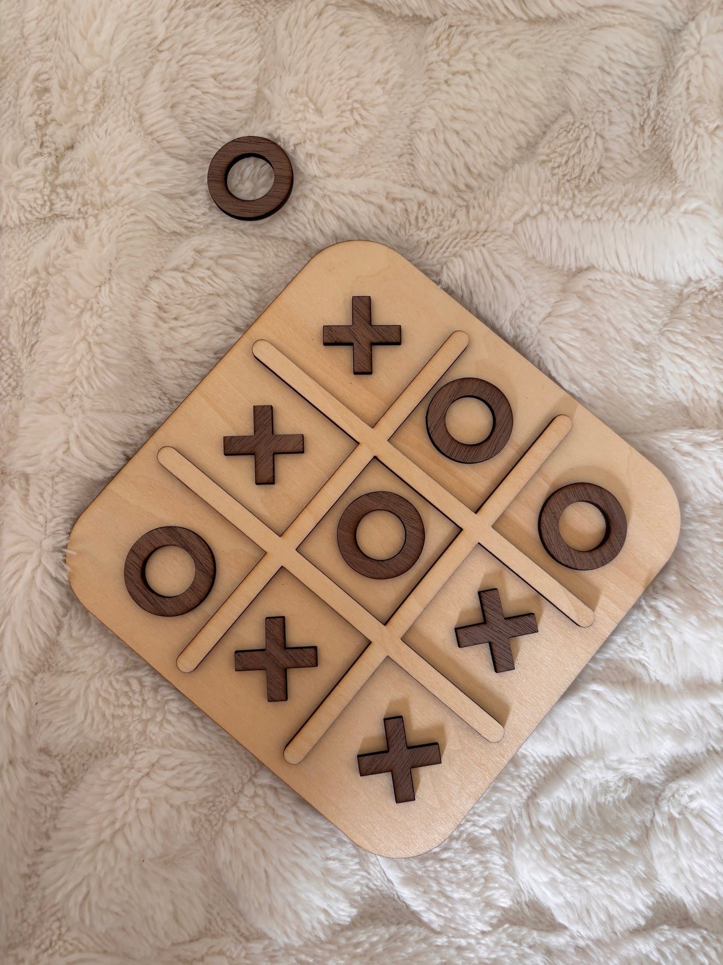 Jeu TIC TAC TOE en bois classique