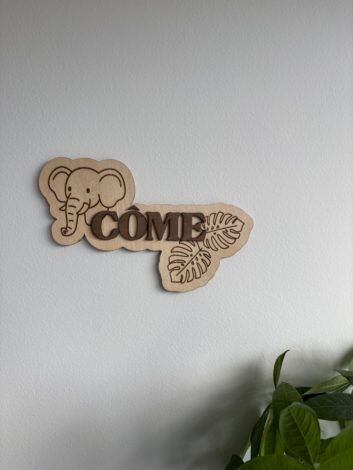Décoration Jungle prénom personnalisé