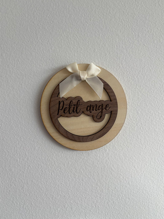 Décoration ronde Petit ange