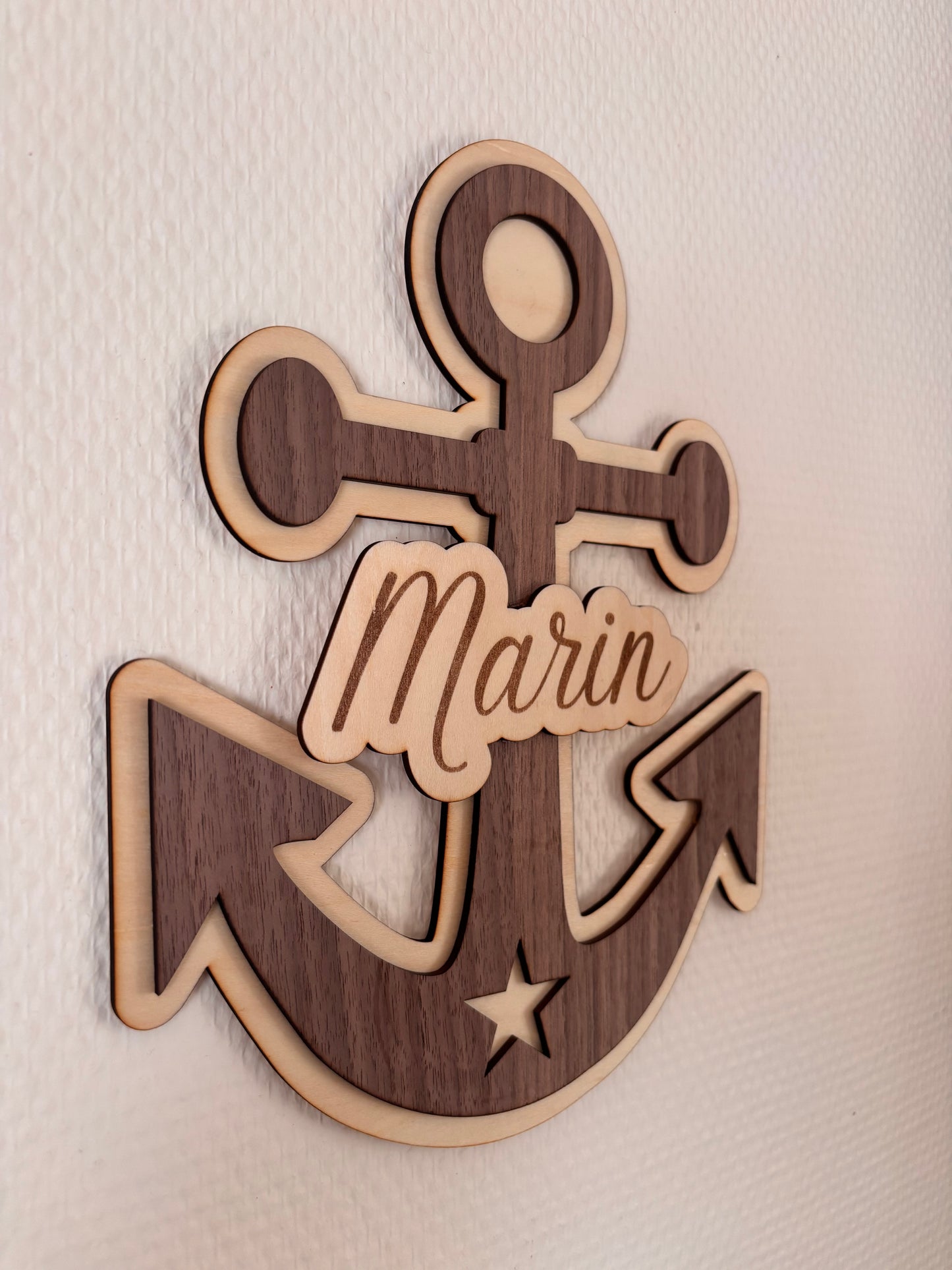 Décoration ancre prénom personnalisé
